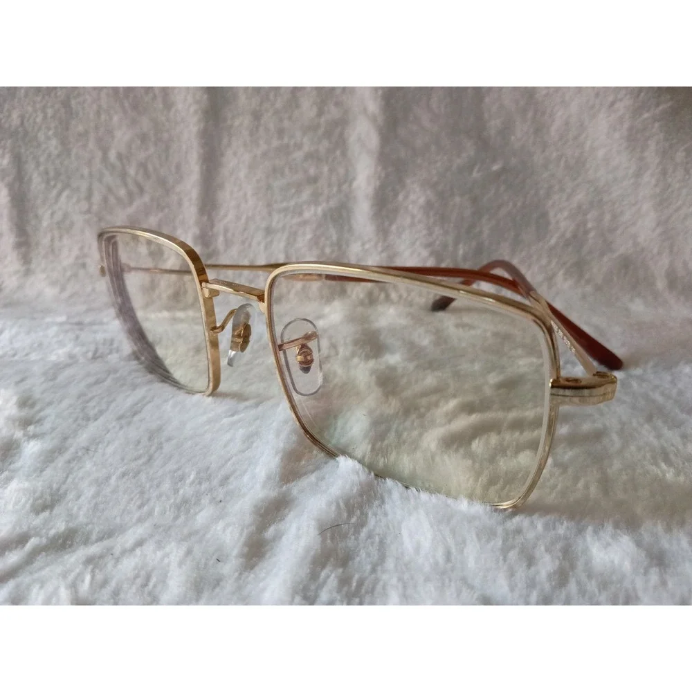 Ray-Ban RB6520 2500 Gold Metal Eyeglass Frames 53-20-145 w/ Case & Cloth